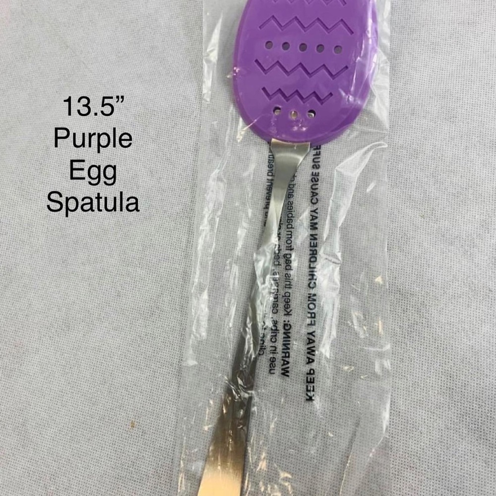 Brand New 13.5” Purple Egg Shaped Spatula